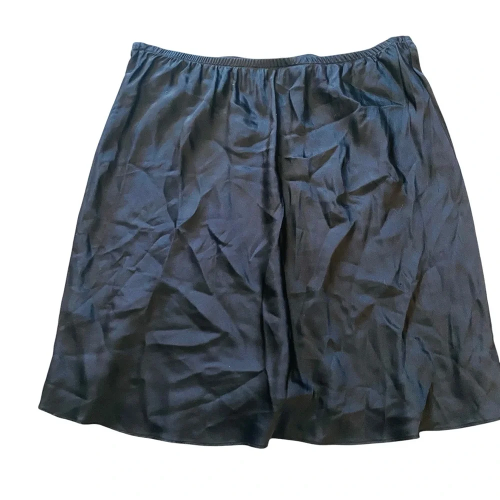 SABLYN Black Silk Mini Skirt